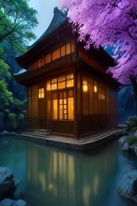 桃花视频古装仙侠剧封面示意，古风背景下仙侠场景的精美海报画面